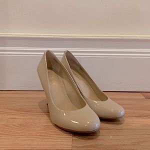 Faux Patent Leather Heels